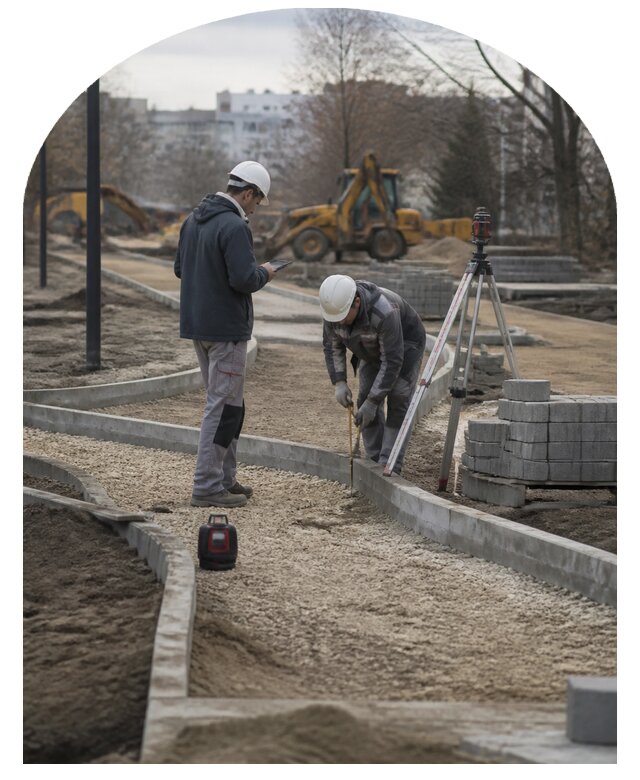 Проектирование дорожно тропиночной сети для участка в Шумерле